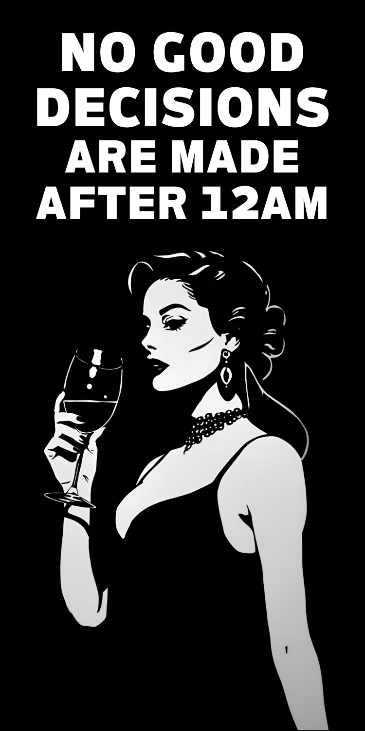 No Good Decisions Are Made After 12AM Water Bottle