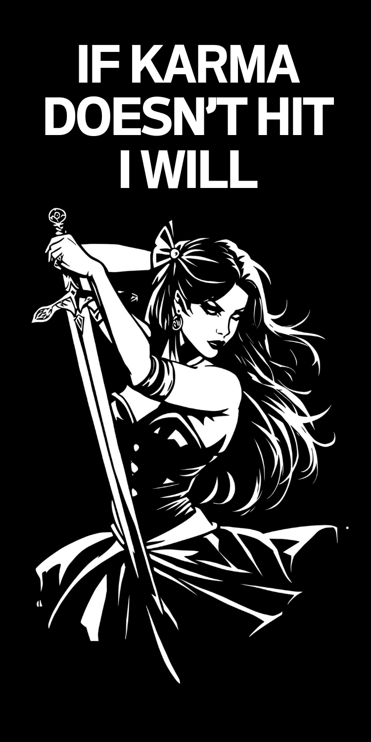 If Karma Doesn’t Hit I Will Water Bottle